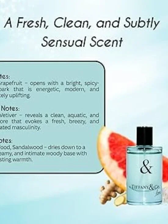 Tiffany & Co Love for Him EDT,Citrus Aromatic Ginger-Mini 5ml,0.16oz-BOXED-NEW - Picture 7 of 15